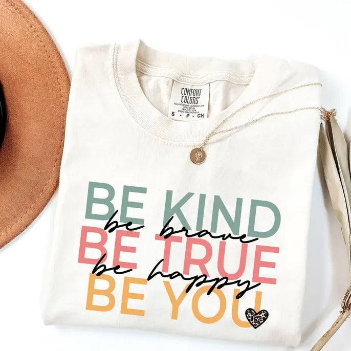 Cute Teacher Be Kind True You Appreciation Back - Adult & Kids T-Shirts, Sweatshirts & Hoodies apparel design preview 1