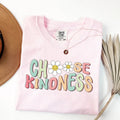Cute Teacher Choose Kindness Be Kind Back School - Adult & Kids T-Shirts, Sweatshirts & Hoodies apparel design preview 1