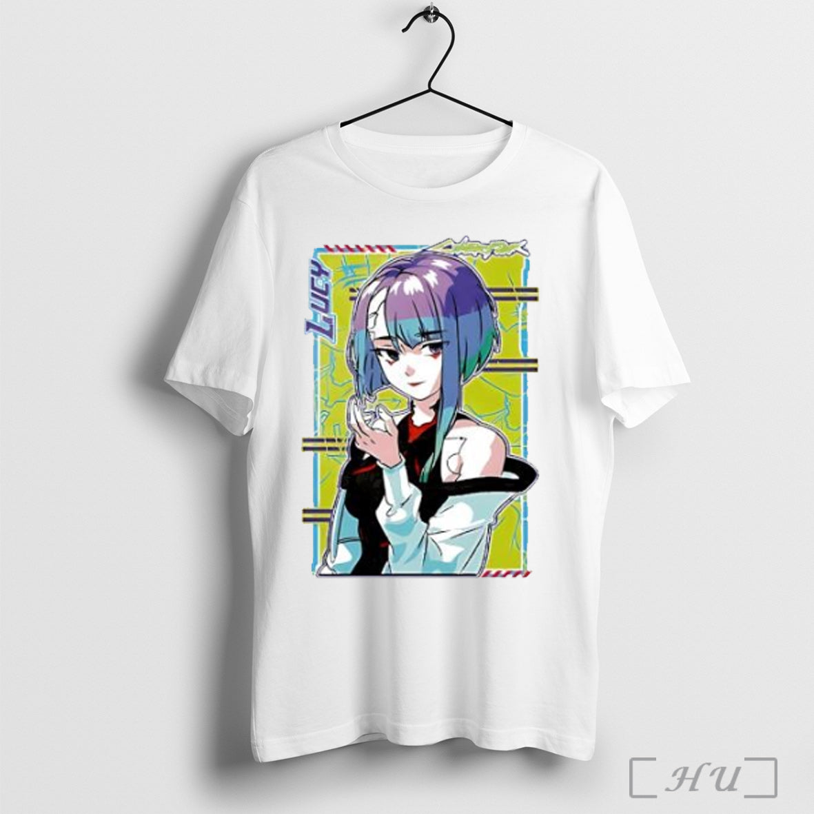 Cyberpunk Edgerunners Anime Lucy Rebecca David - Adult & Kids T-Shirts, Sweatshirts & Hoodies apparel design preview 1