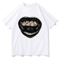 Cyberpunk Fang Mouth Vintage Y2k Cotton Short Sleeve - Adult & Kids T-Shirts, Sweatshirts & Hoodies apparel design preview 1