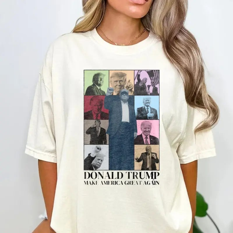 D0.Nald Trum Tour 2024 Election Supporter Make - Adult & Kids T-Shirts, Sweatshirts & Hoodies apparel design preview 1