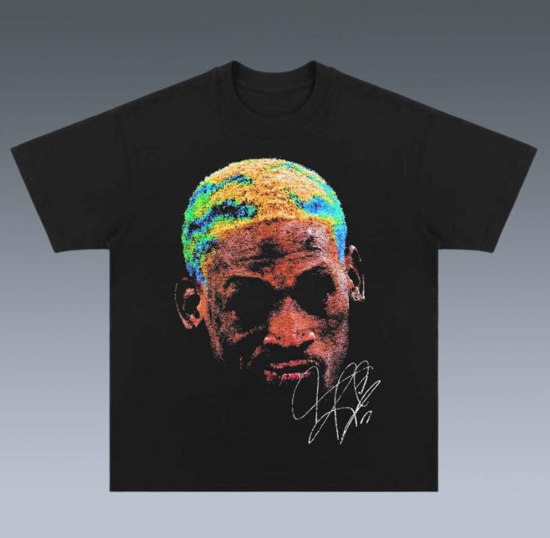 DENNIS RODMAN Fan Top Womenswear Underwear - Adult & Kids T-Shirts, Sweatshirts & Hoodies apparel design preview 1