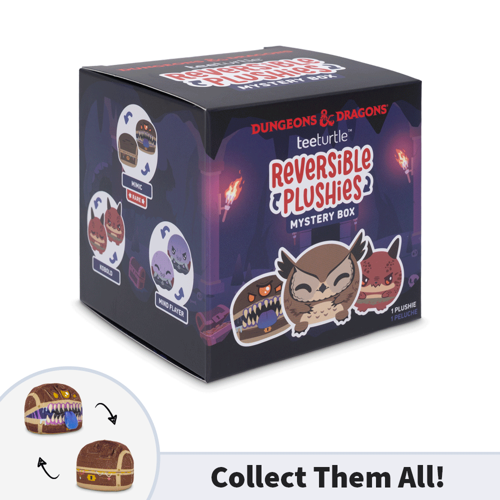 Dungeons Dragons Reversible Plushie Mystery Box - Adult & Kids T-Shirts, Sweatshirts & Hoodies apparel design preview 1