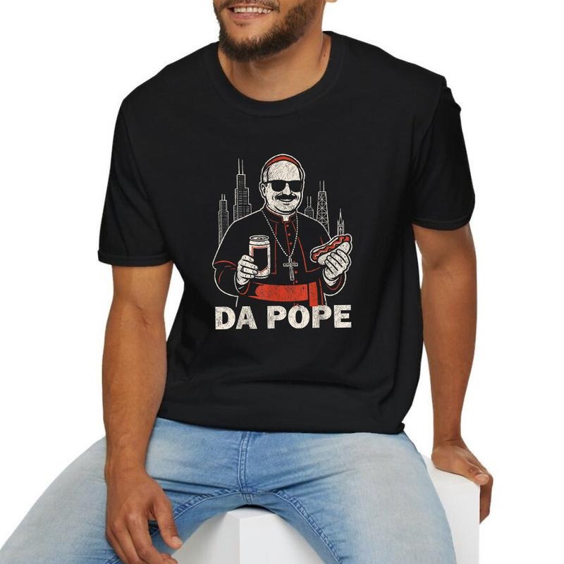 Da Pope America Casual Crew Neck Short Sleeve Tops - Adult & Kids T-Shirts, Sweatshirts & Hoodies apparel design preview 1