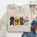Dachshund Dog Mom Lover Xmas - Adult & Kids T-Shirts, Sweatshirts & Hoodies apparel design preview 1