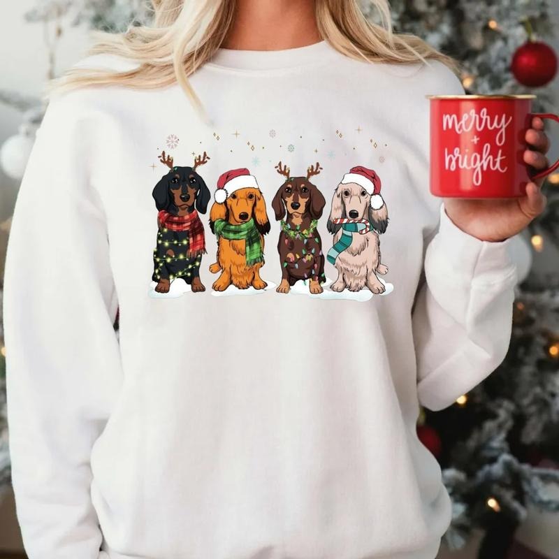 Dachshund Dog Lover New Year Mom Womenswear - Adult & Kids T-Shirts, Sweatshirts & Hoodies apparel design preview 1