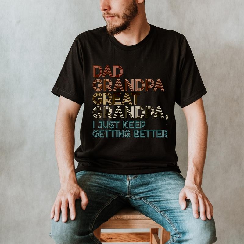 Dad Grandpa Great Best Father New Hubby TK43GN - Adult & Kids T-Shirts, Sweatshirts & Hoodies apparel design preview 1