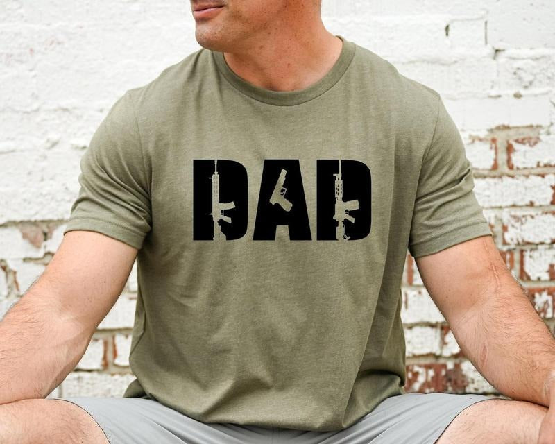 Dad Guns Gun Lover Hunting Hunter - Adult & Kids T-Shirts, Sweatshirts & Hoodies apparel design preview 1