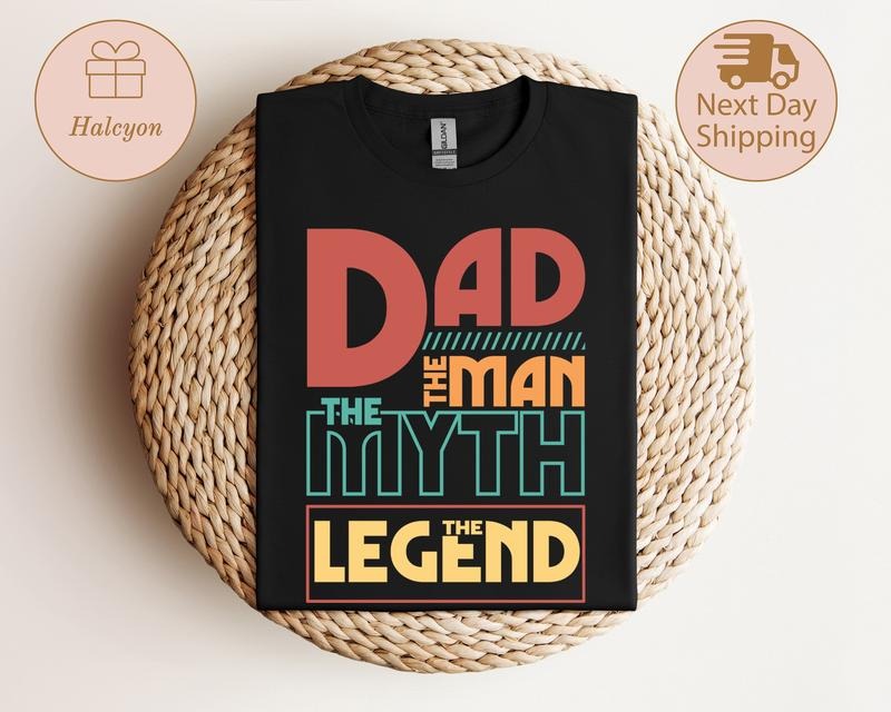 Dad Man Myth Legend Best Ever Life Funny - Adult & Kids T-Shirts, Sweatshirts & Hoodies apparel design preview 1