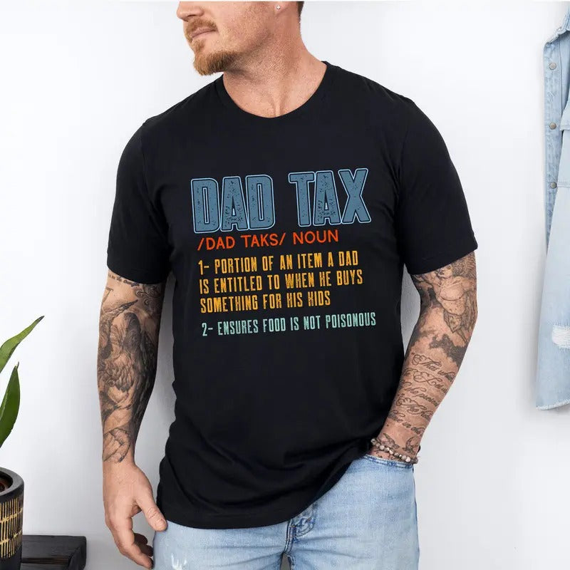 Dad Tax Definition Daddy Minimalist - Adult & Kids T-Shirts, Sweatshirts & Hoodies apparel design preview 1