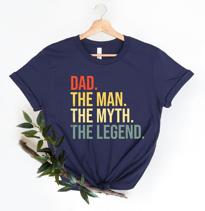 Dad Man Myth Legend Funny Father Best - Adult & Kids T-Shirts, Sweatshirts & Hoodies apparel design preview 1