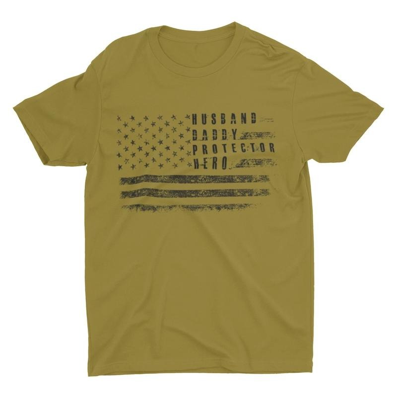 Dad USA Flag Patriotic Father Best Fabric Menswear - Adult & Kids T-Shirts, Sweatshirts & Hoodies apparel design preview 1