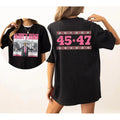 Daddy'S Home Cute 45 47 Funny Trump Pink Republican - Adult & Kids T-Shirts, Sweatshirts & Hoodies apparel design preview 1