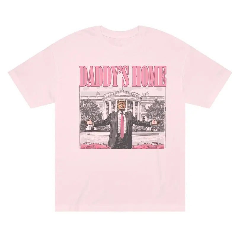 Daddy'S Home Trump 2024 Election Supporters Full - Adult & Kids T-Shirts, Sweatshirts & Hoodies apparel design preview 1