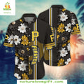 Pittsburgh Pirates Hawaiian MLB Black Daisy Fresh - Adult & Kids T-Shirts, Sweatshirts & Hoodies apparel design preview 1