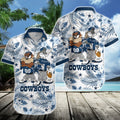 Dallas Cowboys Hawaiian Cartoon AllStars Design by - Adult & Kids T-Shirts, Sweatshirts & Hoodies apparel design preview 1