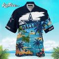 Dallas Cowboys Custom Name Coconut Beach Hawaiian - Adult & Kids T-Shirts, Sweatshirts & Hoodies apparel design preview 1