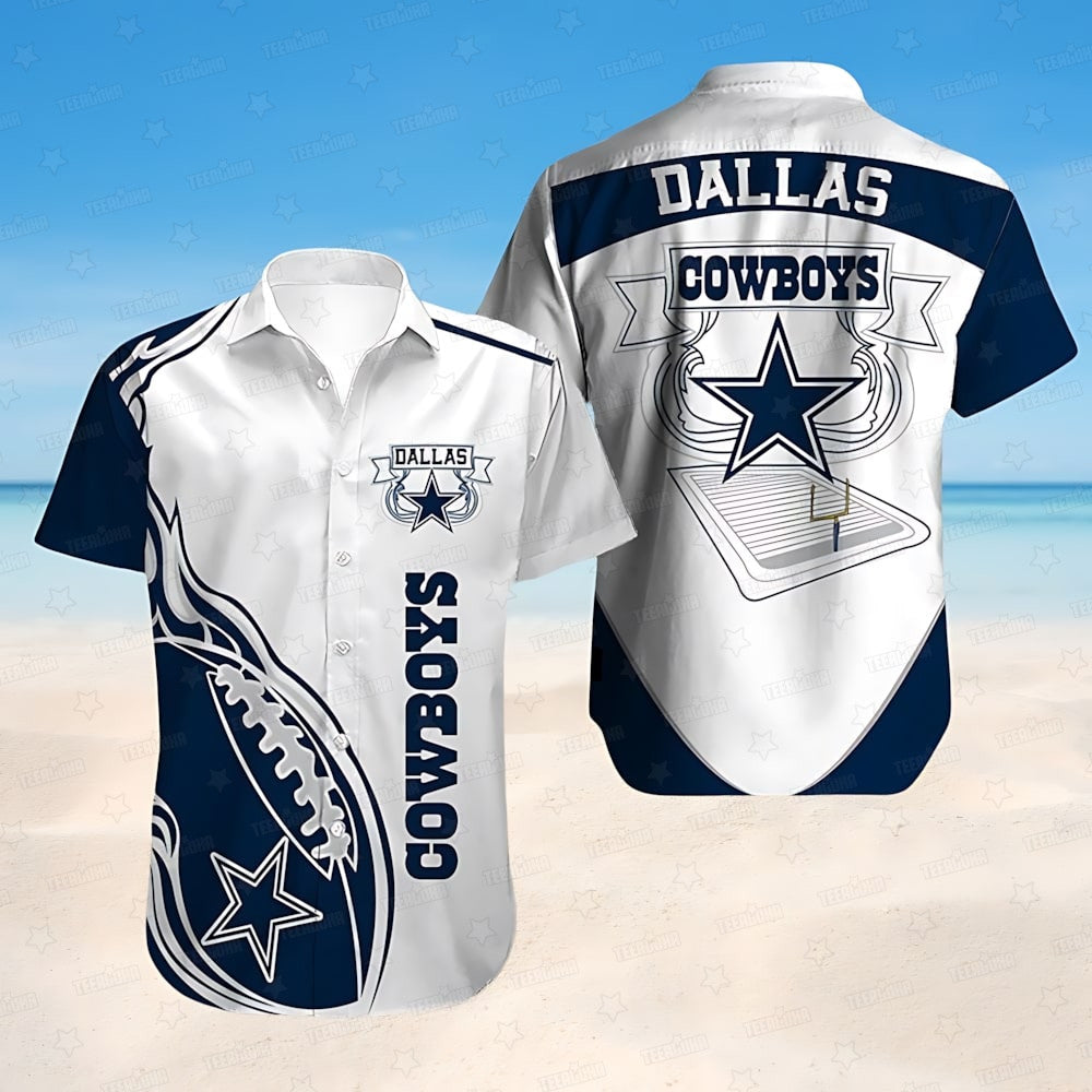 Dallas Cowboys Hawaiian Gridiron Pride 732271 - Adult & Kids T-Shirts, Sweatshirts & Hoodies apparel design preview 1