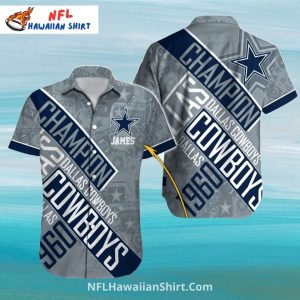 Dallas Cowboys Hawaiian Champion Legacy Graphics - Adult & Kids T-Shirts, Sweatshirts & Hoodies apparel design preview 1