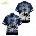 Dallas Cowboys Logo Palm Trees Tropical Hawaiian - Adult & Kids T-Shirts, Sweatshirts & Hoodies apparel design preview 1