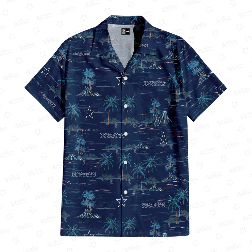 Dallas Cowboys Hawaiian Summer Island Design 560460 - Adult & Kids T-Shirts, Sweatshirts & Hoodies apparel design preview 1