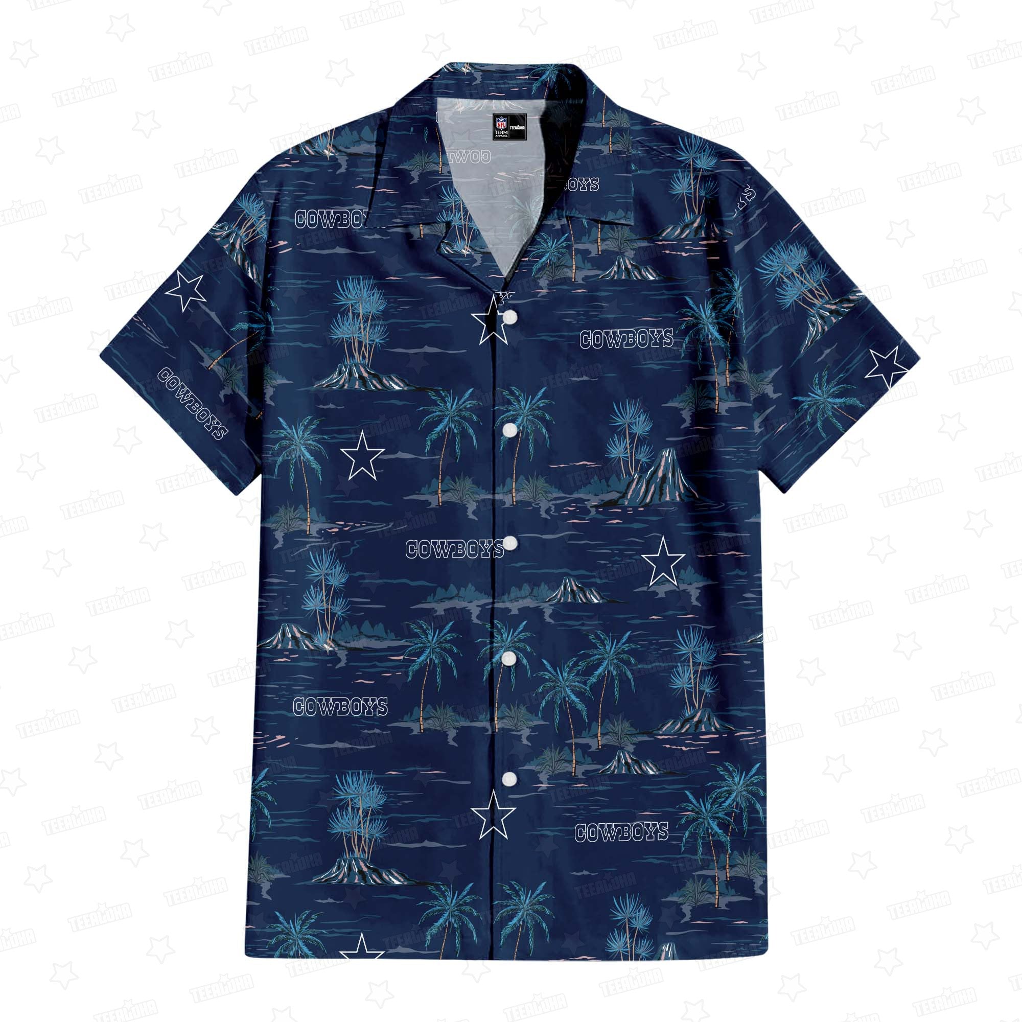 Dallas Cowboys Hawaiian Summer Island Design 560460 - Adult & Kids T-Shirts, Sweatshirts & Hoodies apparel design preview 1