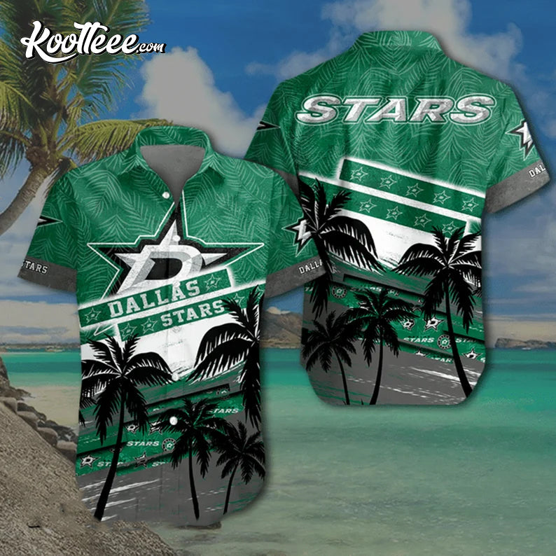 Dallas Stars Father's Day Hawaiian - Adult & Kids T-Shirts, Sweatshirts & Hoodies apparel design preview 1