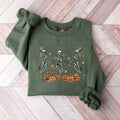Dancing Skeleton Pumpkin Fall Halloween Party Spooky - Adult & Kids T-Shirts, Sweatshirts & Hoodies apparel design preview 1