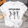 Dancing Skeleton Let'S Go Funny Halloween - Adult & Kids T-Shirts, Sweatshirts & Hoodies apparel design preview 1