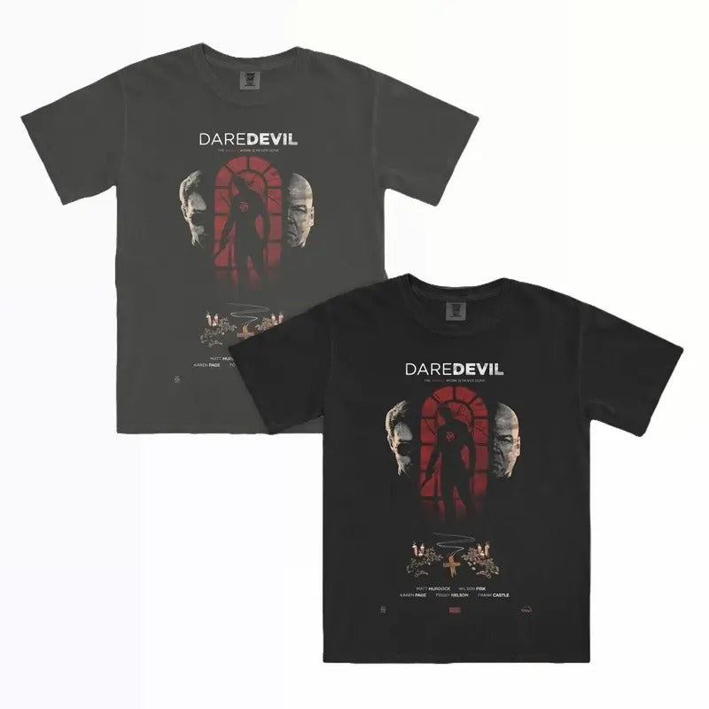 Dar3d3vil B0rn Again Matt0 Murdock0 W1lson F1sk - Adult & Kids T-Shirts, Sweatshirts & Hoodies apparel design preview 1