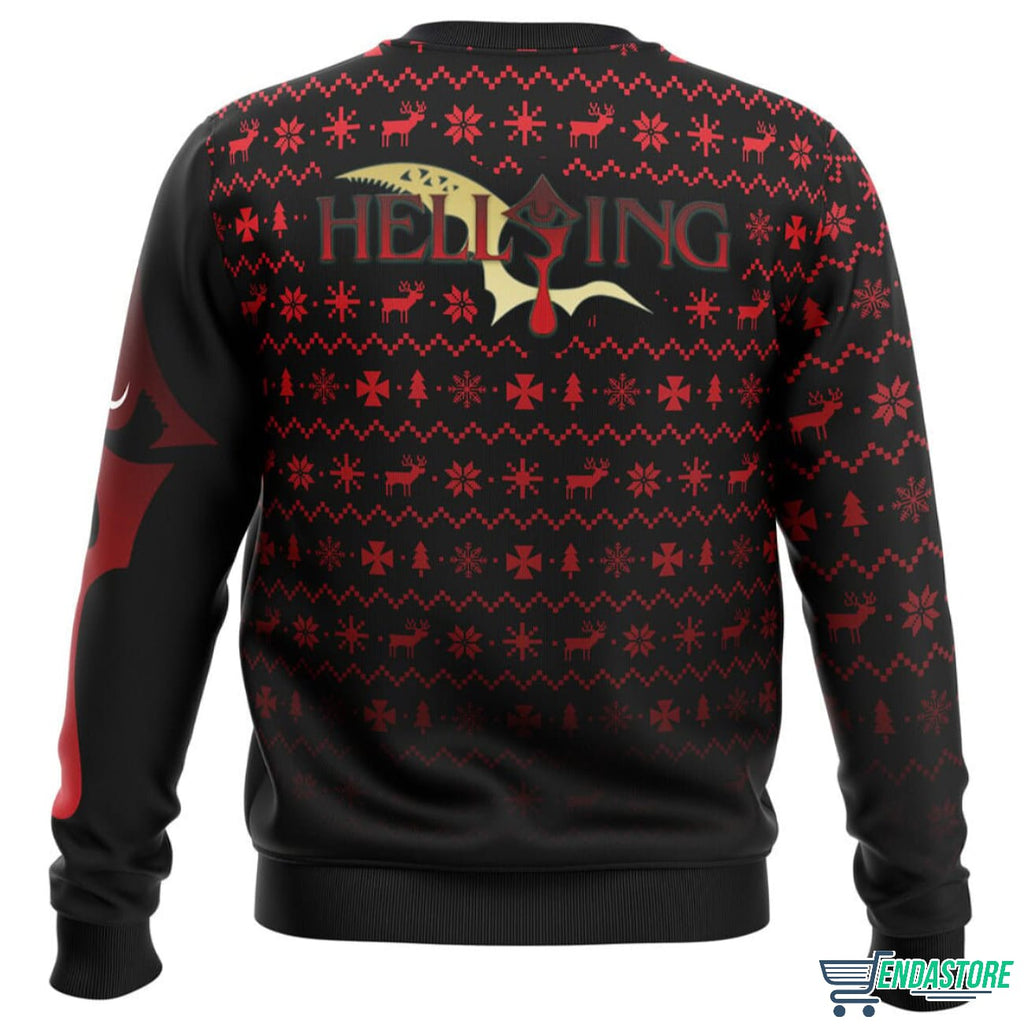 Dark Fanstasy Alucard Hellsing 3D Ugly Christmas Sweater - Holiday Gift product image 2