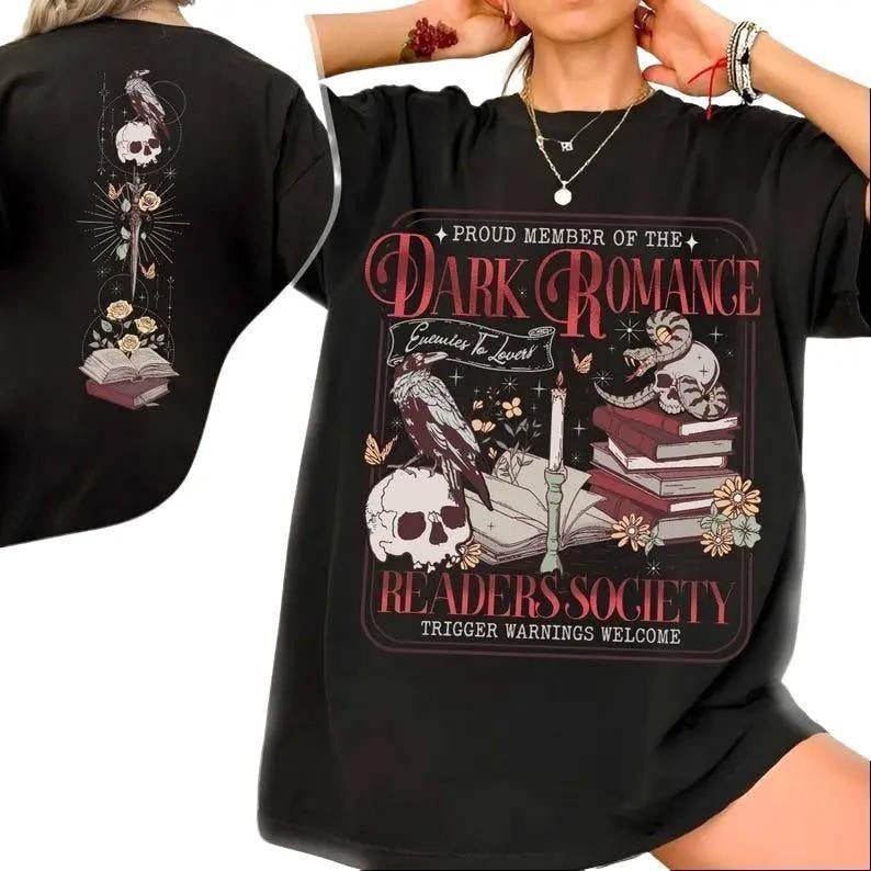 Dark Romance Book Club Good Read Era Lover Haunting - Adult & Kids T-Shirts, Sweatshirts & Hoodies apparel design preview 1