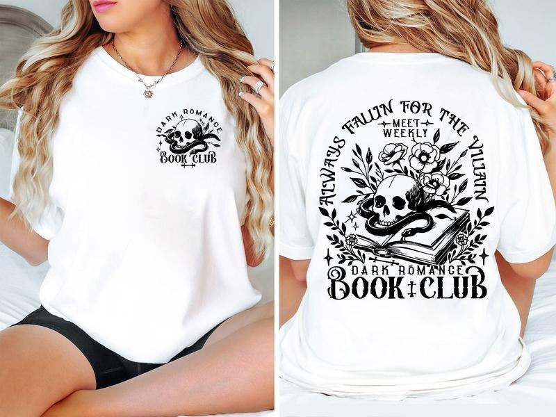 Dark Romance Book Club Funny Quote Goth Bookish - Adult & Kids T-Shirts, Sweatshirts & Hoodies apparel design preview 1