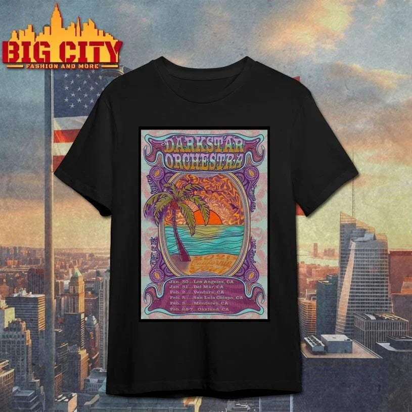 Dark Star Orchestra Tour 2026 California Poster - Adult & Kids T-Shirts, Sweatshirts & Hoodies apparel design preview 1