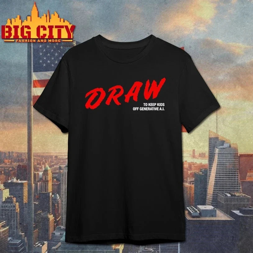 Daron Nefcy Wearing Draw To Keep Kids Off Generative - Adult & Kids T-Shirts, Sweatshirts & Hoodies apparel design preview 1