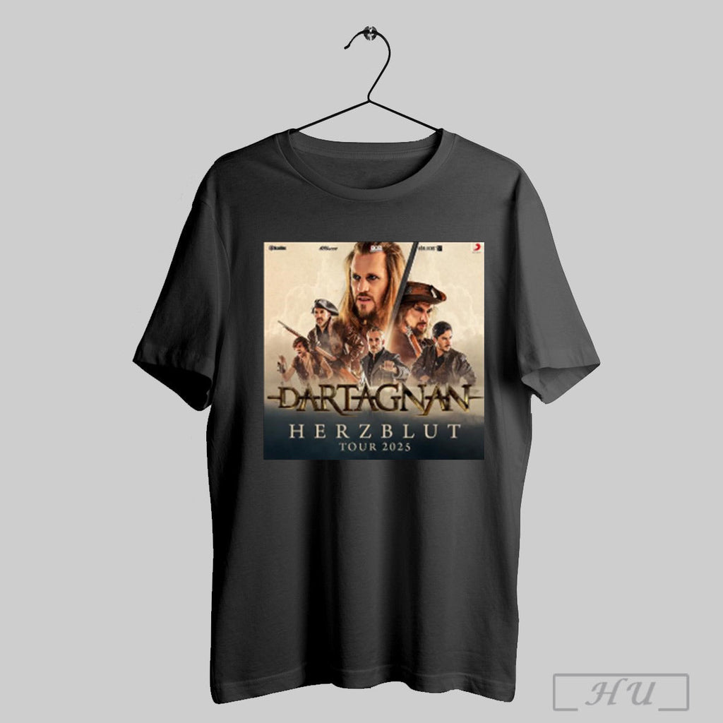 Dartagnan Herzblut Tour 2025 - Adult & Kids T-Shirts, Sweatshirts & Hoodies apparel design preview 1