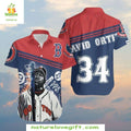 David Ortiz Big Papi Red Sox MLB Hawaiian Baseball - Adult & Kids T-Shirts, Sweatshirts & Hoodies apparel design preview 1
