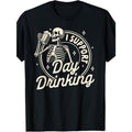 Day Drinking Skeleton Soft Cotton Casual Fit Machine - Adult & Kids T-Shirts, Sweatshirts & Hoodies apparel design preview 1