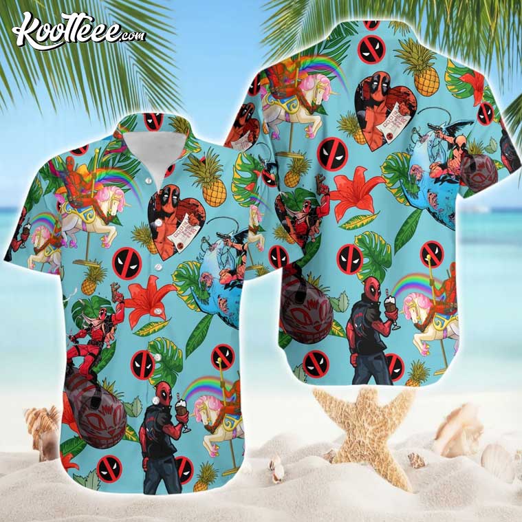 Deadpool Wade Wilson Tropical Hawaiian - Adult & Kids T-Shirts, Sweatshirts & Hoodies apparel design preview 1