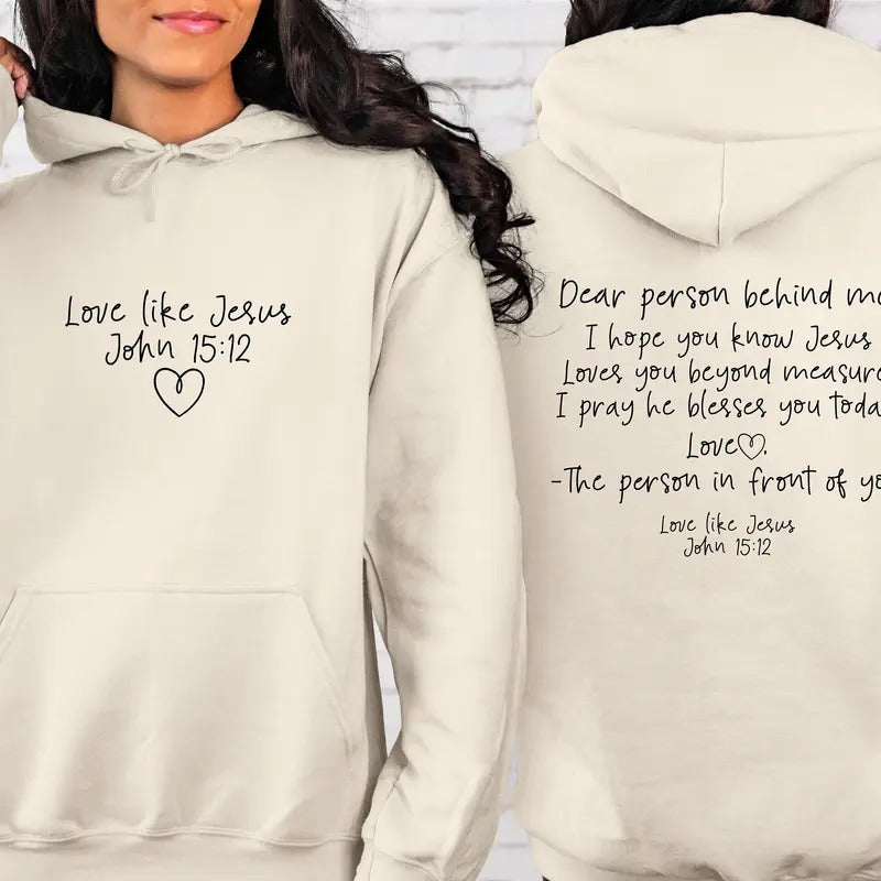 Dear Person Behind Me Positivity Words Back - Adult & Kids T-Shirts, Sweatshirts & Hoodies apparel design preview 1