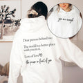 Dear Person Behind Me Your Are Enough Positivity - Adult & Kids T-Shirts, Sweatshirts & Hoodies apparel design preview 1