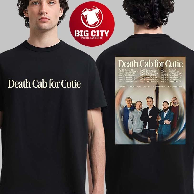 Death Cab For Cutie Summer In North America 2026 Tour - Adult & Kids T-Shirts, Sweatshirts & Hoodies apparel design preview 1
