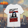 Death I Wont Back Up And Backown Ive Been Raised To - Adult & Kids T-Shirts, Sweatshirts & Hoodies apparel design preview 1