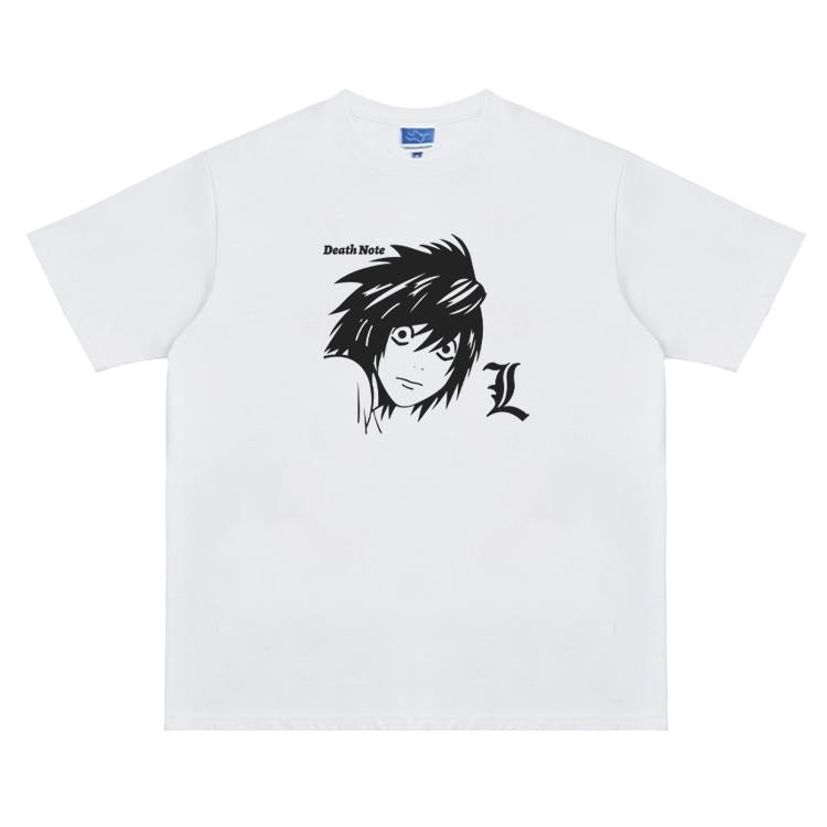 Death Note "L Detective" Vintage Anime 100% Cotton - Adult & Kids T-Shirts, Sweatshirts & Hoodies apparel design preview 1
