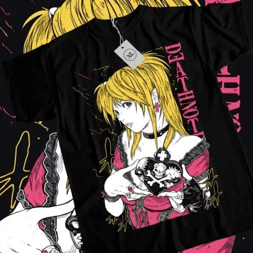 Death Note Misa Amane Manga Anime Black Size S - Adult & Kids T-Shirts, Sweatshirts & Hoodies apparel design preview 1