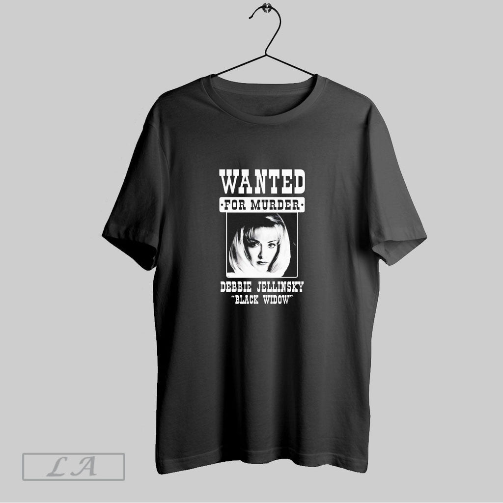 Debbie Jellinsky Black Widow Wanted For Murder - Adult & Kids T-Shirts, Sweatshirts & Hoodies apparel design preview 1