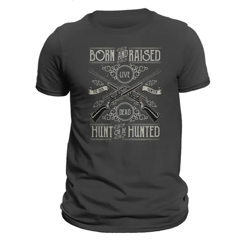 Deer Hunter Hunt Be Hunted Hunting - Adult & Kids T-Shirts, Sweatshirts & Hoodies apparel design preview 1