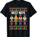 Deez Nuts Nutcracker Funny Ugly Xmas Pajama PJ - Adult & Kids T-Shirts, Sweatshirts & Hoodies apparel design preview 1