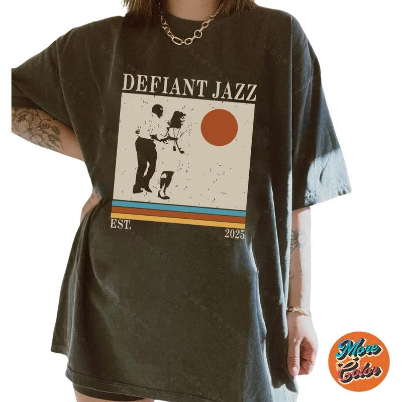 Defiant Jazz Severance Tv Cotton Crew Neck Size S 3XL - Adult & Kids T-Shirts, Sweatshirts & Hoodies apparel design preview 1
