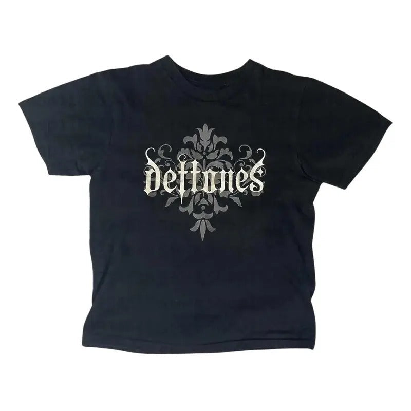 Deftones Baby Gothic Emo Girl Vintage Letter Print - Adult & Kids T-Shirts, Sweatshirts & Hoodies apparel design preview 1